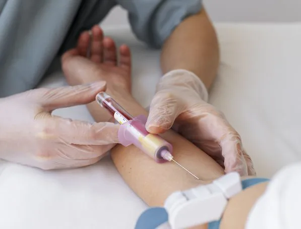 healthcare professional drawing blood - image for Venepuncture Mastery Training Course