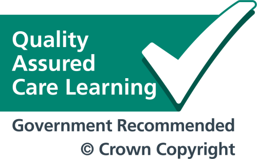 Accreditation logo for Quality Assured Care Learning - Government Recommended - Crown Copyright